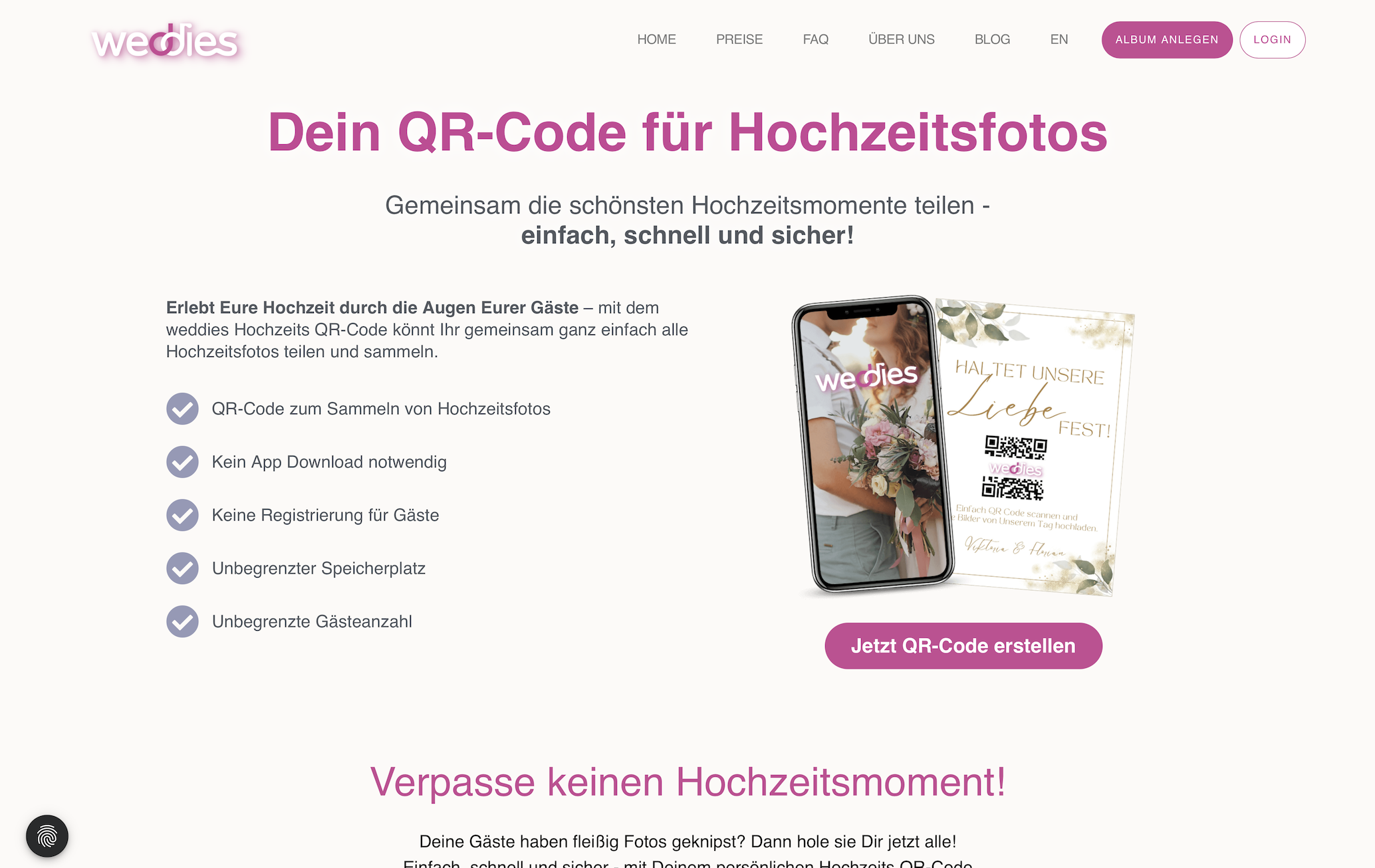 weddies.de Screenshot